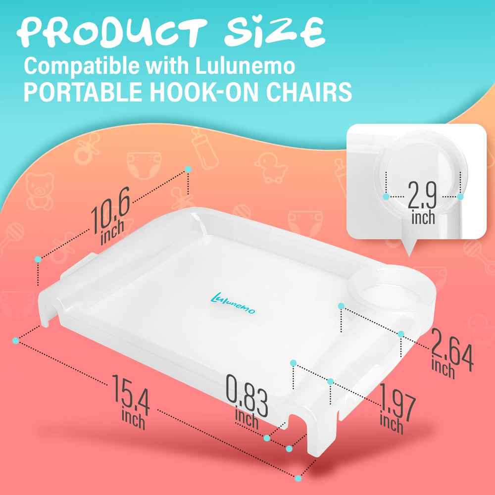Lulunemo easy-cleanup mealtime image emphasizes quick cleaning after snacks.