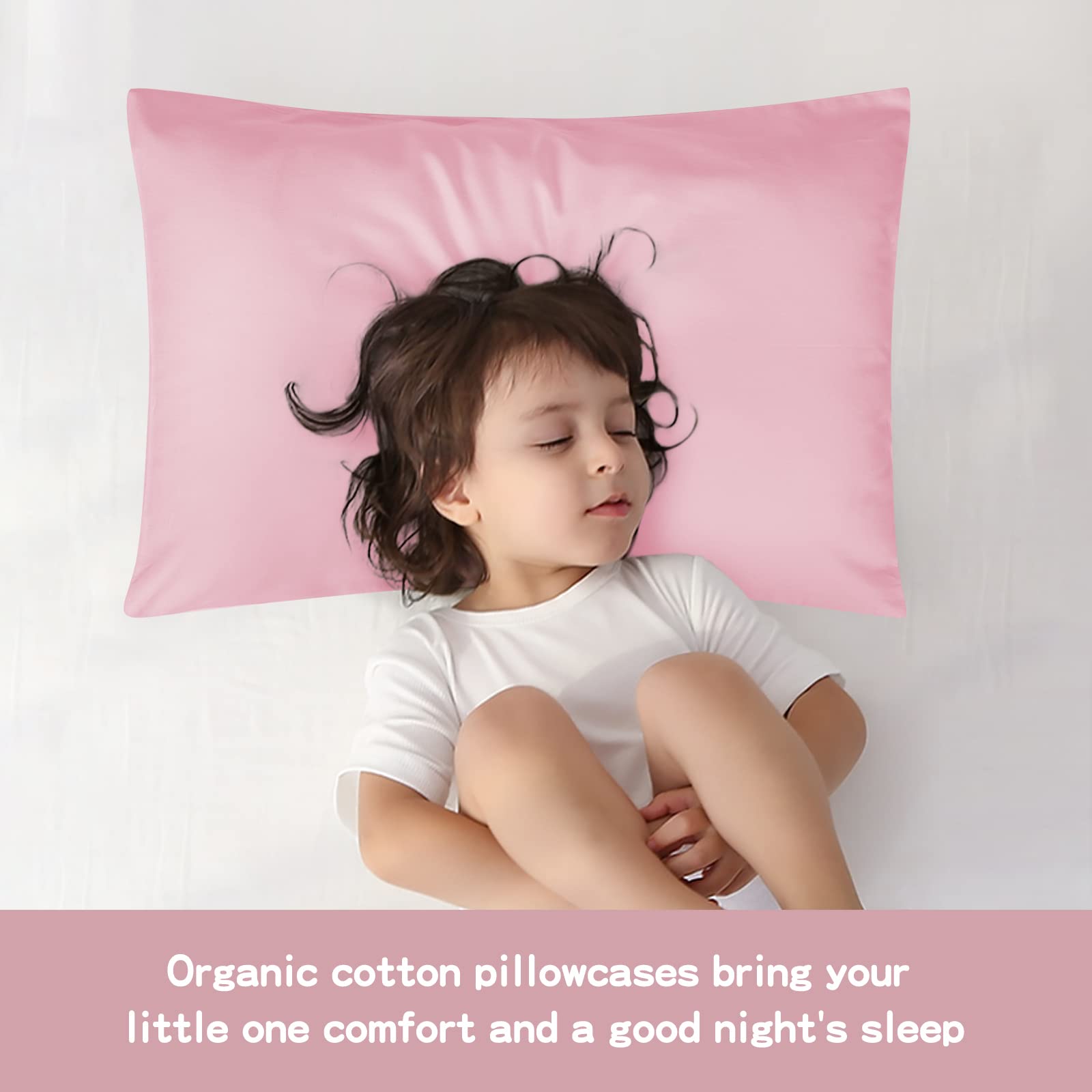 LULUSILK organic cotton breathable design helps keep little heads comfy all night