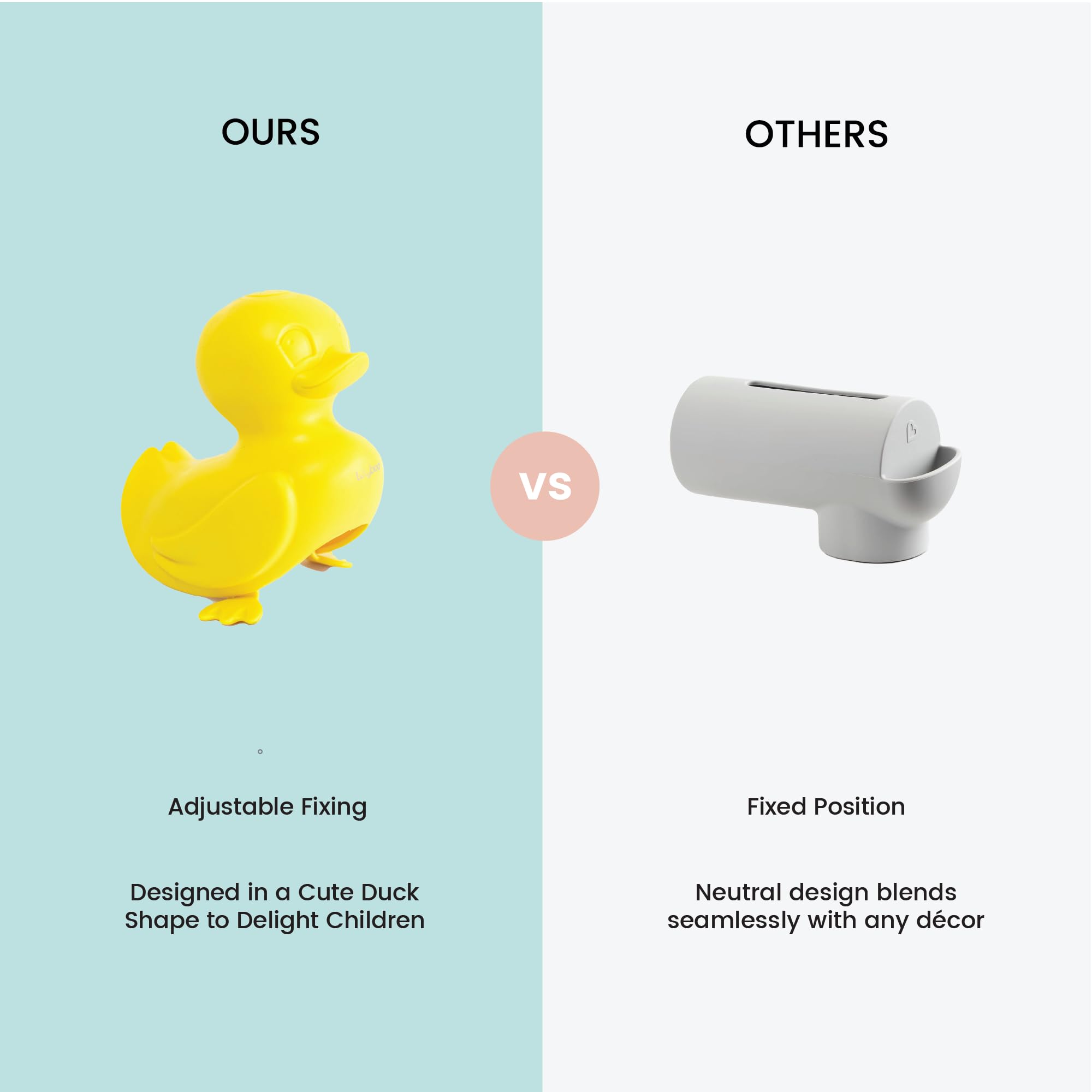 Lulyboo bath-time playfulness with the duck design encourages positive routines.