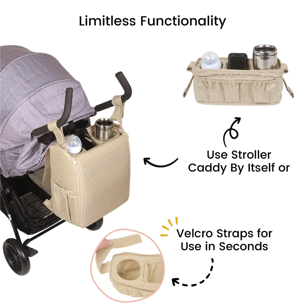 Lulyboo Convertible Diaper Bag Backpack detachable changing pad offers comfortable sites for changes.