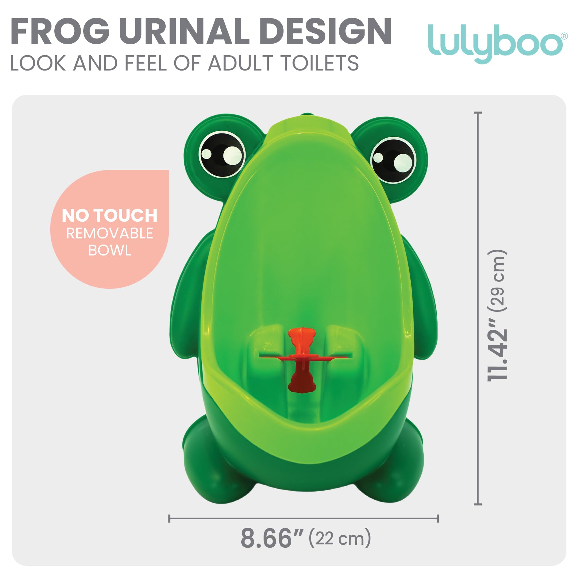 Lulyboo Cute Frog toddler potty urinal portable design ideal for travel and quick setup