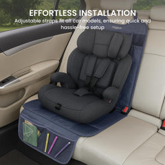 Lulyboo denim kick mat with tablet holder ready to entertain kids on the go