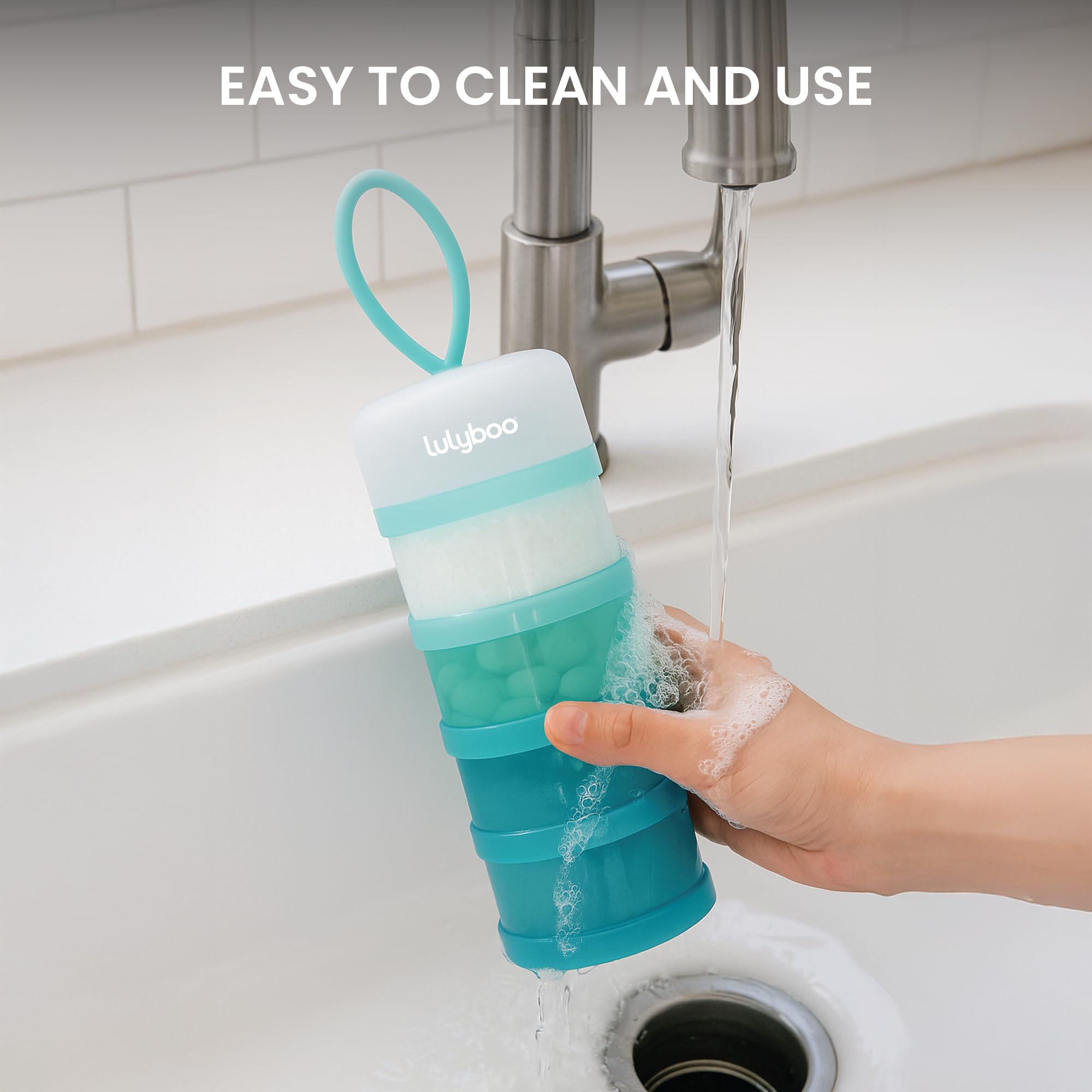 Lulyboo dishwasher-safe snack-storage reference for quick cleanup after meals on the move