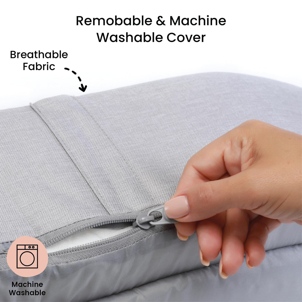 Lulyboo travel lounge machine-washable-fabrics simplify cleanup