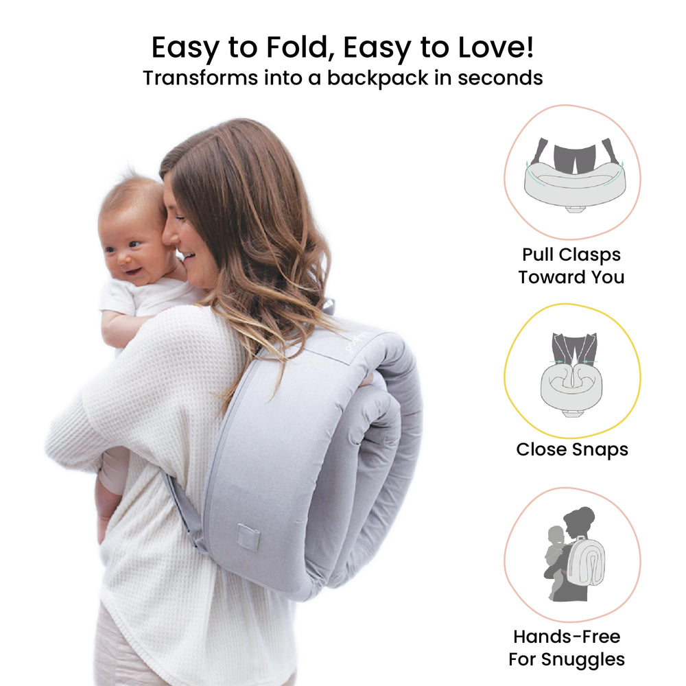 Lulyboo travel lounge outer-pocket storage keeps essentials handy