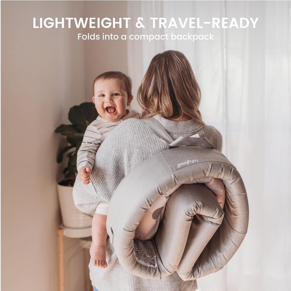 Lulyboo travel lounge plush lounge base for cozy comfort