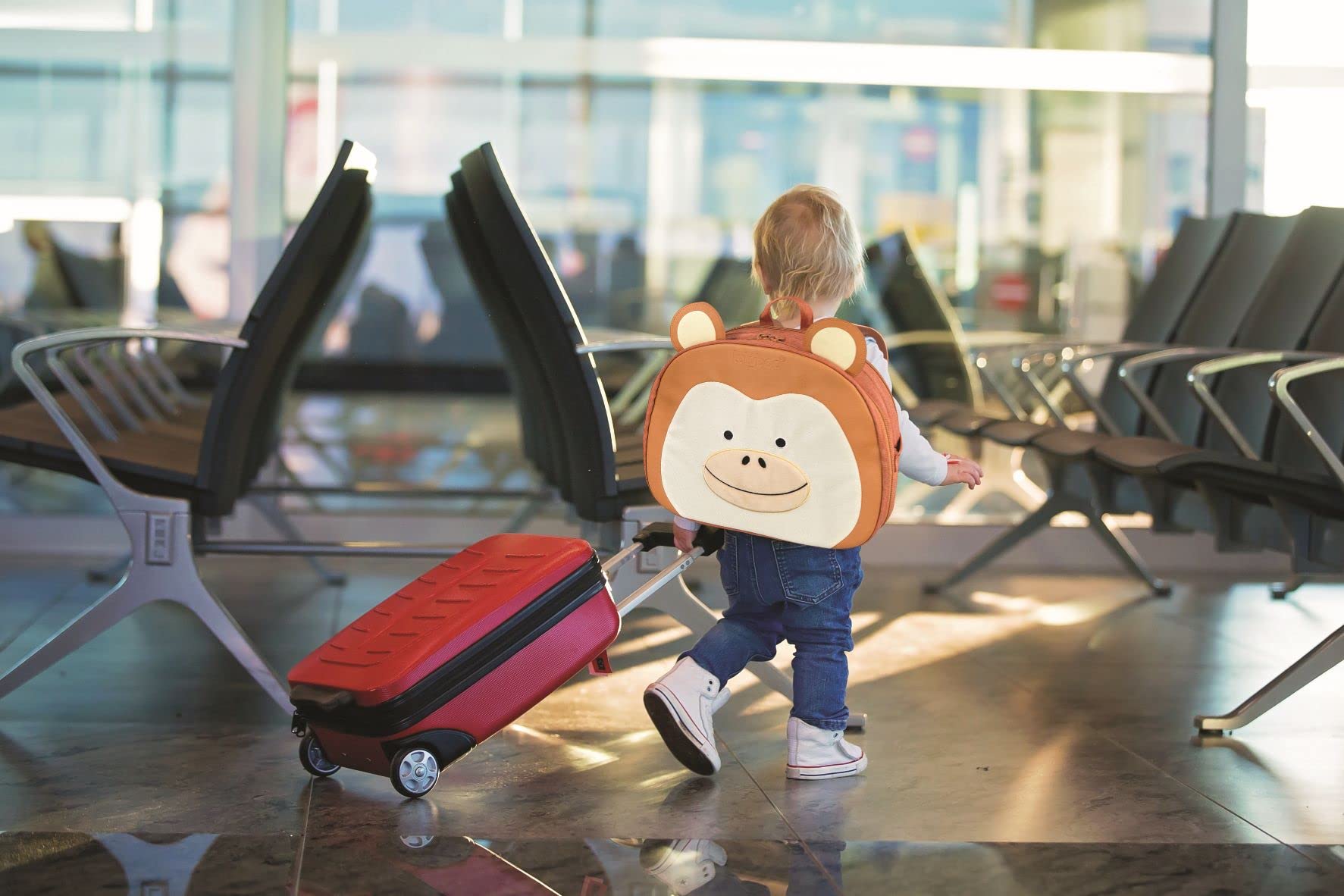Lulyboo travel-ready tray supports car and plane use for learning and play