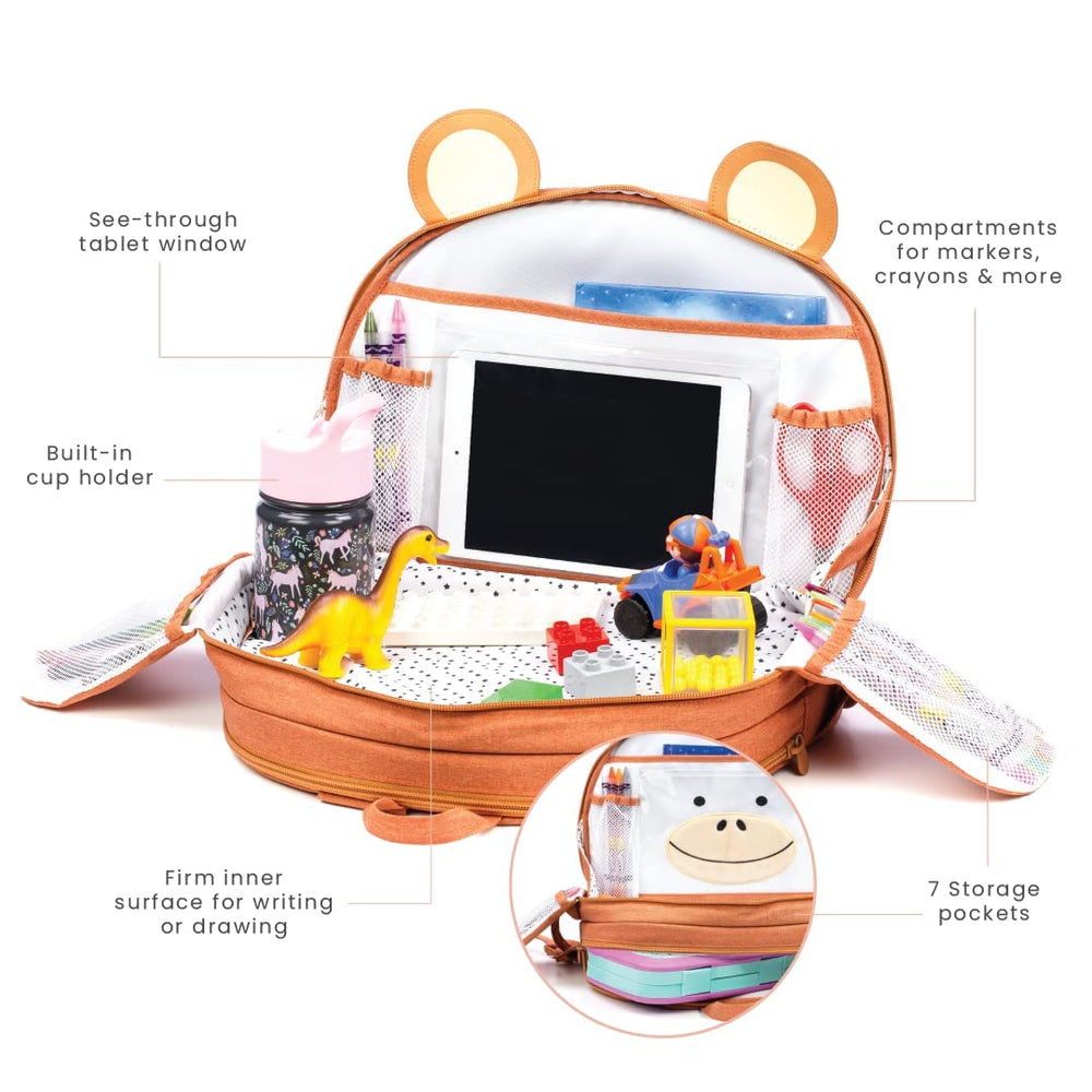 Lulyboo toddler car-seat-tray waterproof cover protects surfaces and contents from spills