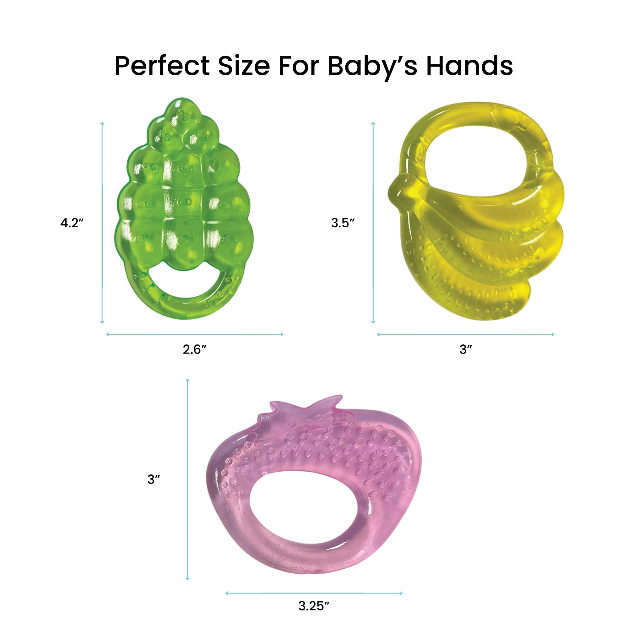 Lulyboo Water Teethers BPA-free materials highlight safe chew for babies