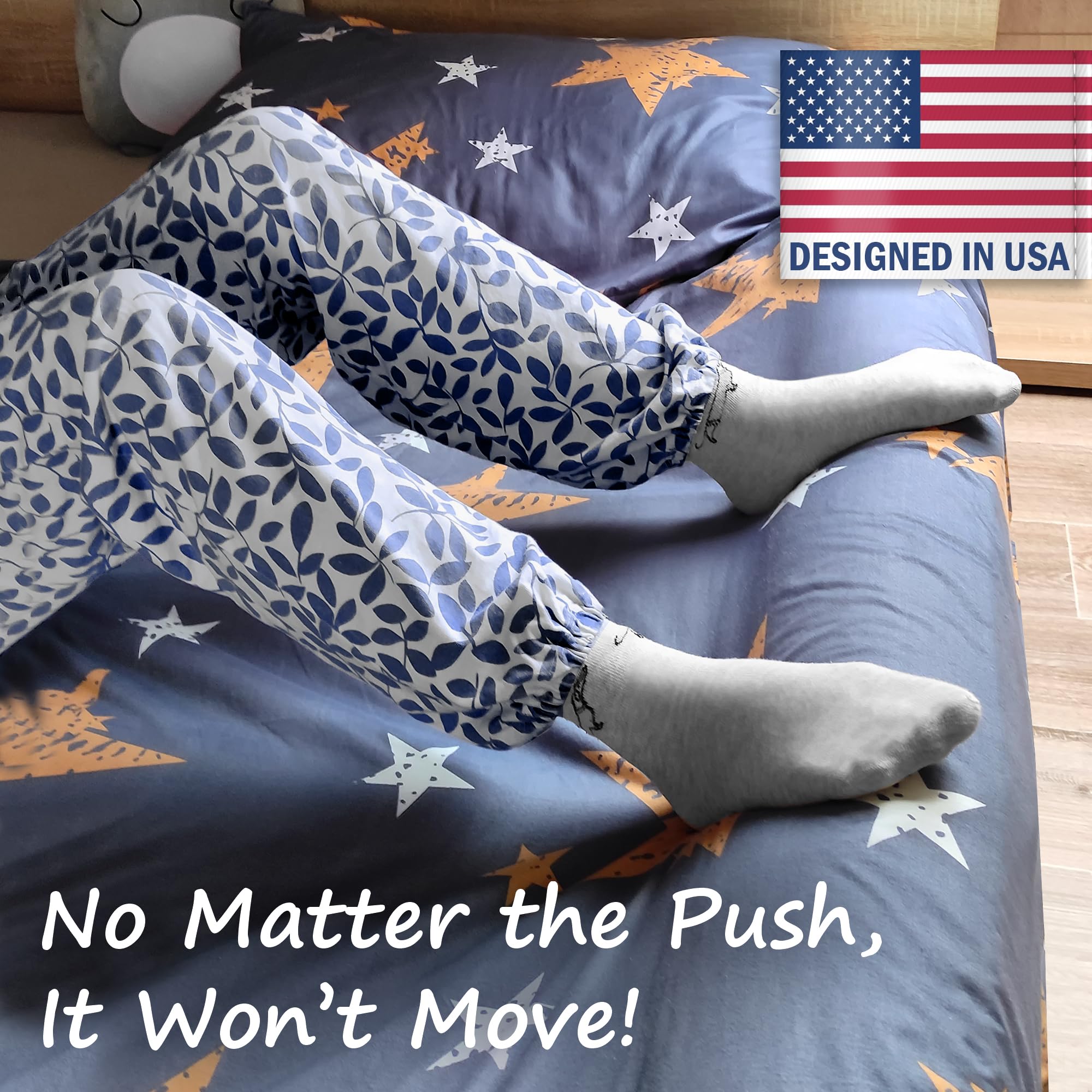 LUMARA bed rail in use demonstrates a safe barrier during night transitions.