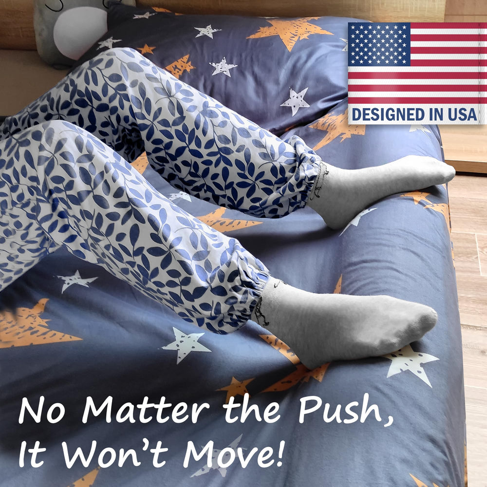 LUMARA bed rail in use demonstrates a safe barrier during night transitions.