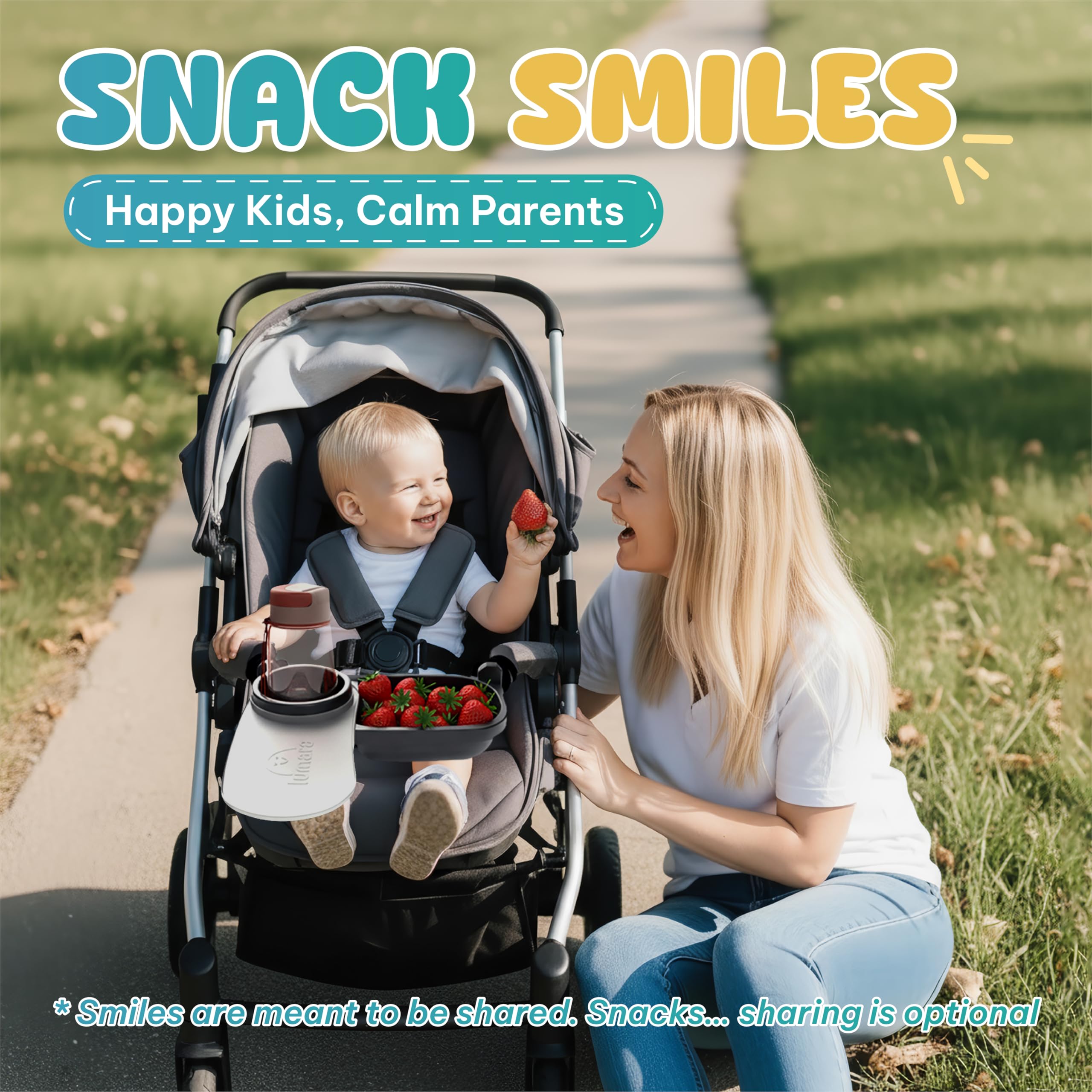 LUMARA compatible-brands image highlights compatibility with Uppababy Vista V2 and Nuna.