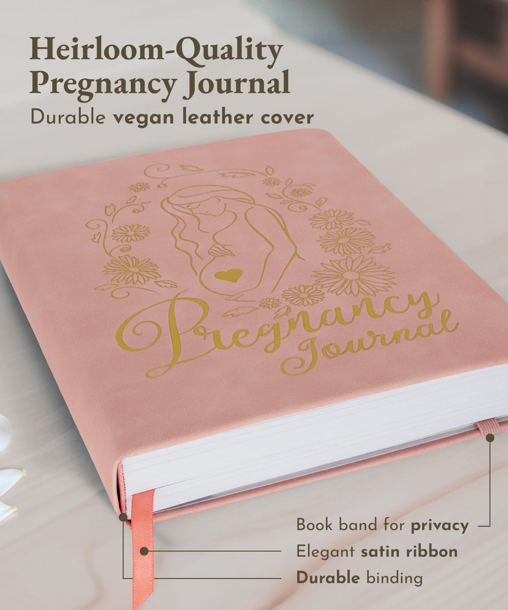 Luminate Press keepsake journal trimester guides provide structured pregnancy milestones.