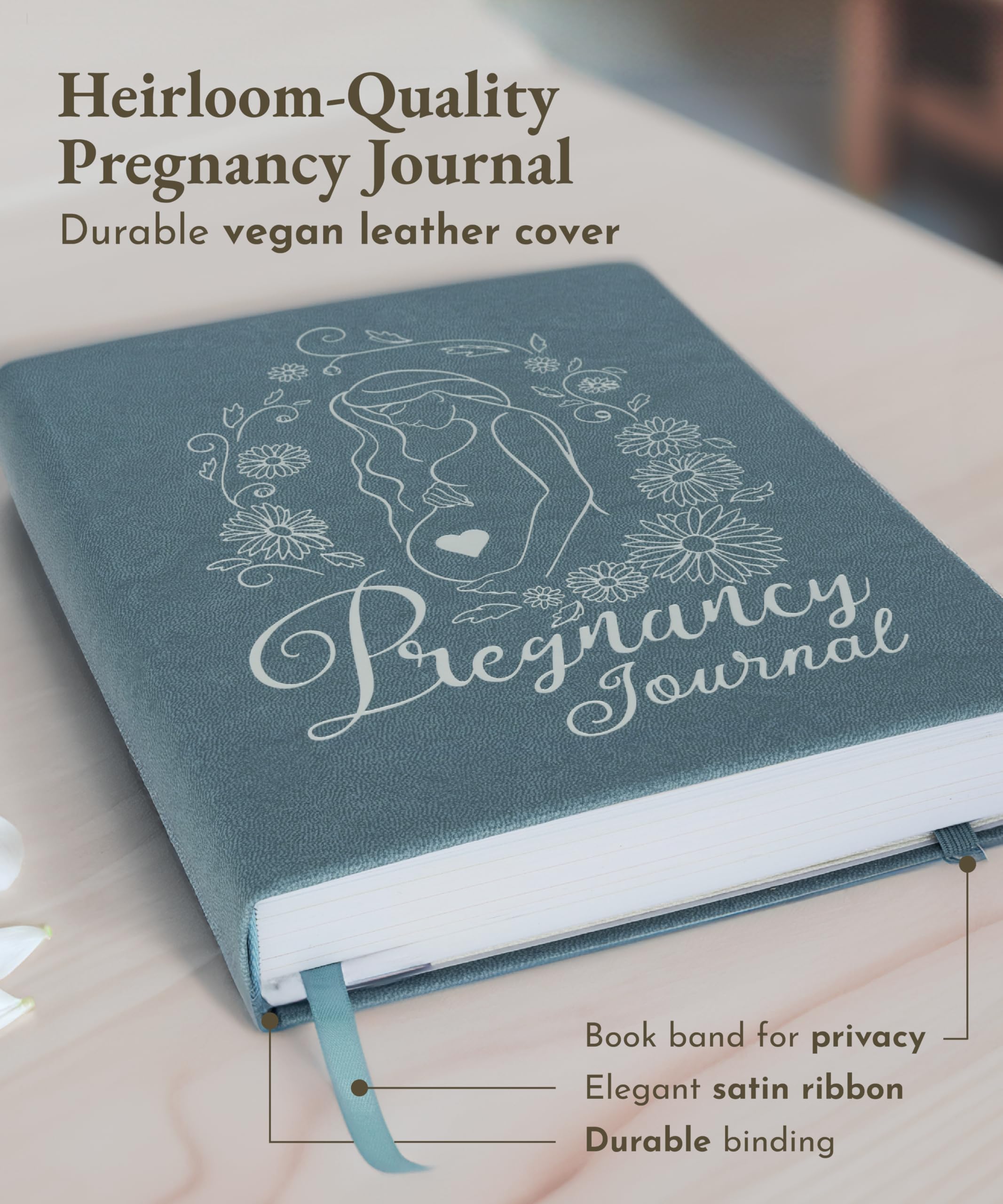 Luminate Press keepsake pregnancy journal baby-registry section helps plan essentials.