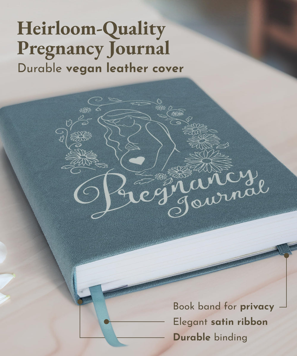 Luminate Press keepsake pregnancy journal baby-registry section helps plan essentials.