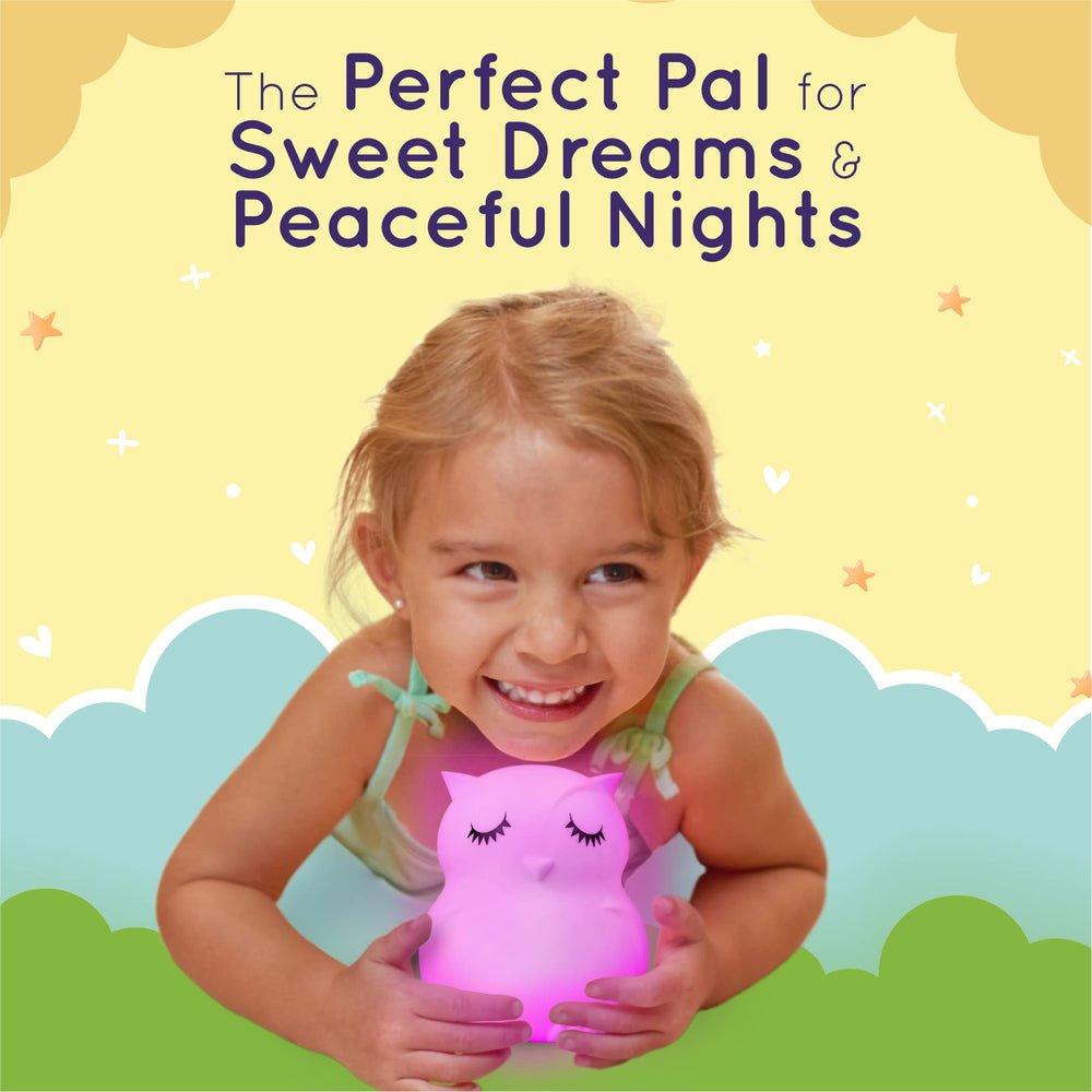 Lumipets night light can help teach colors with playful learning.