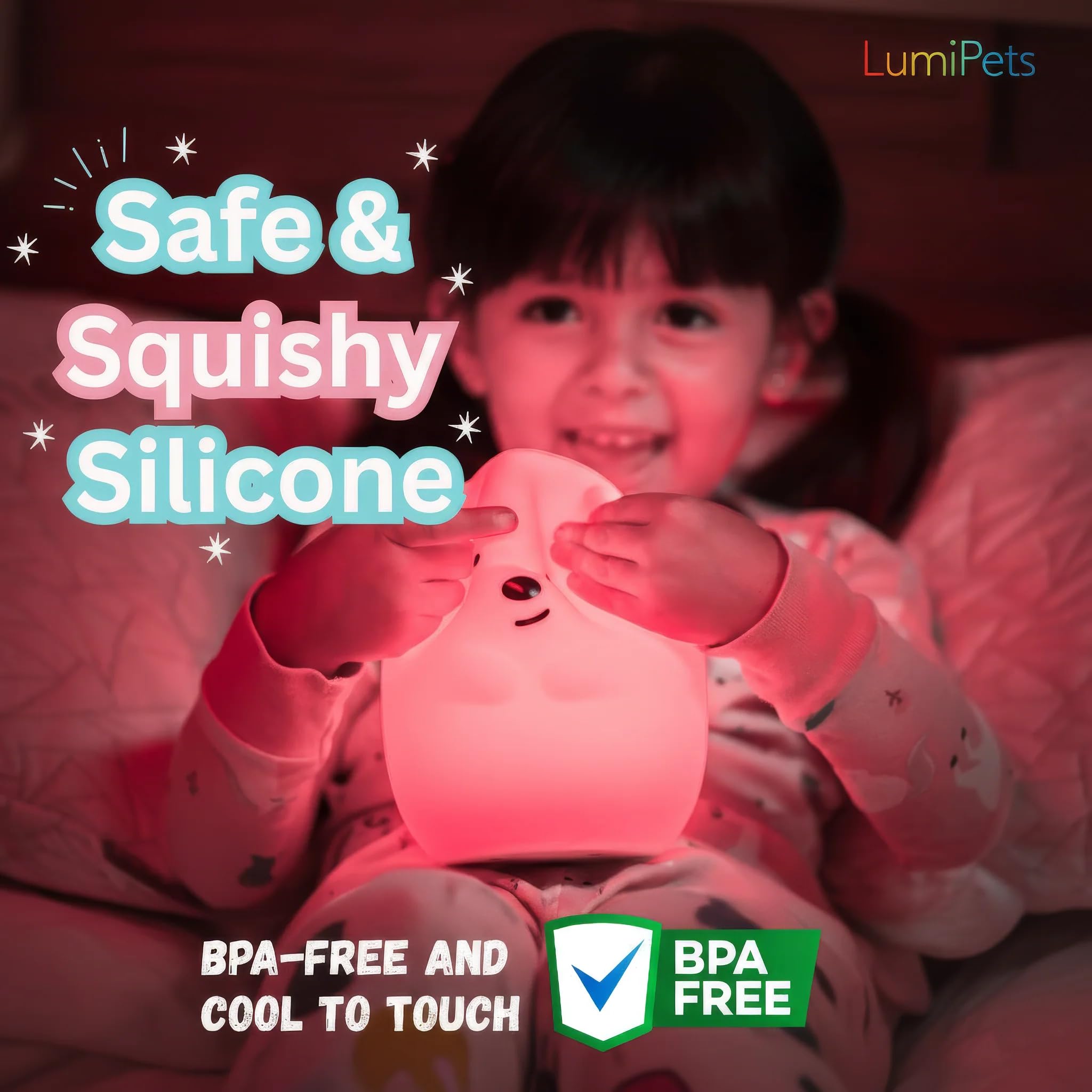 Lumipets Benny brightness-adjustable lamp for calm nursery illumination