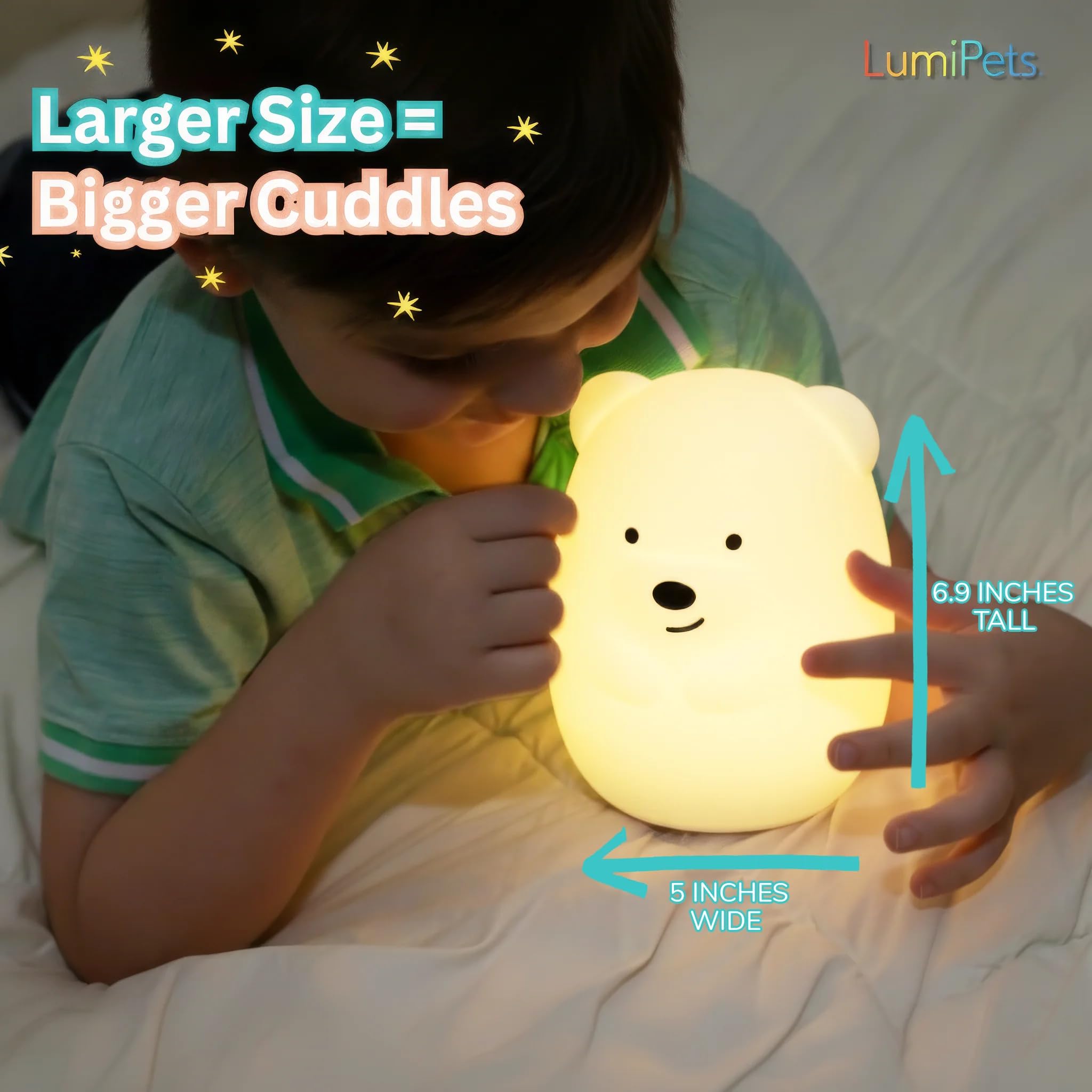 Lumipets Benny portable night light ideal for travel and sleepovers