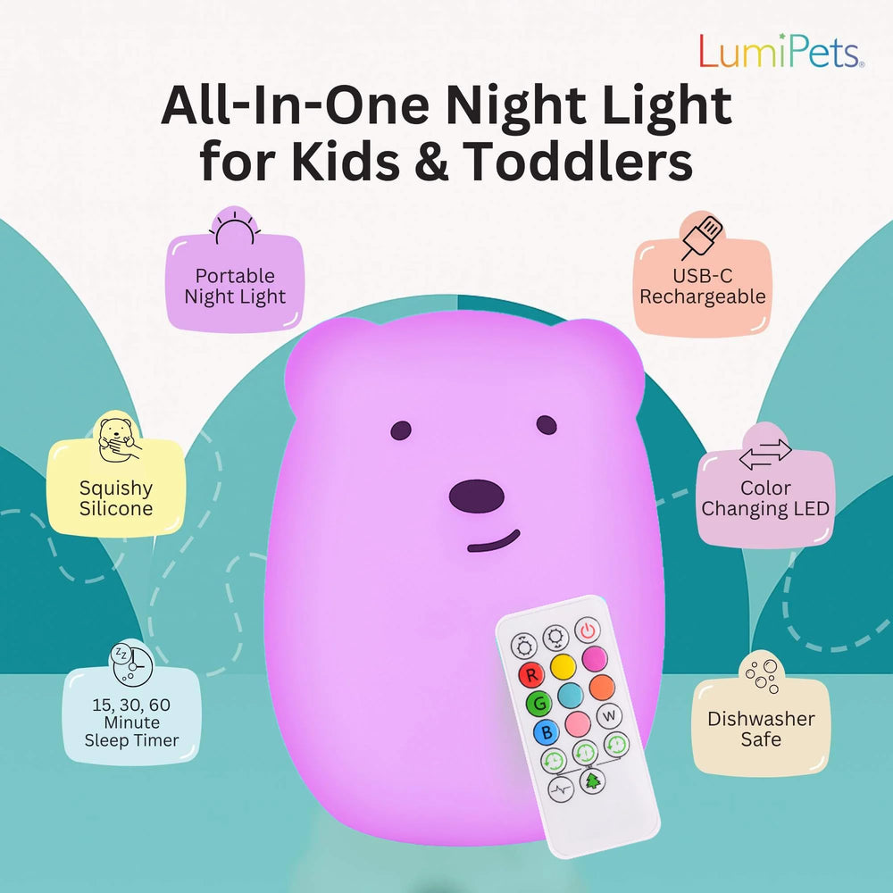 Lumipets Benny sleep-timer options for routine lighting