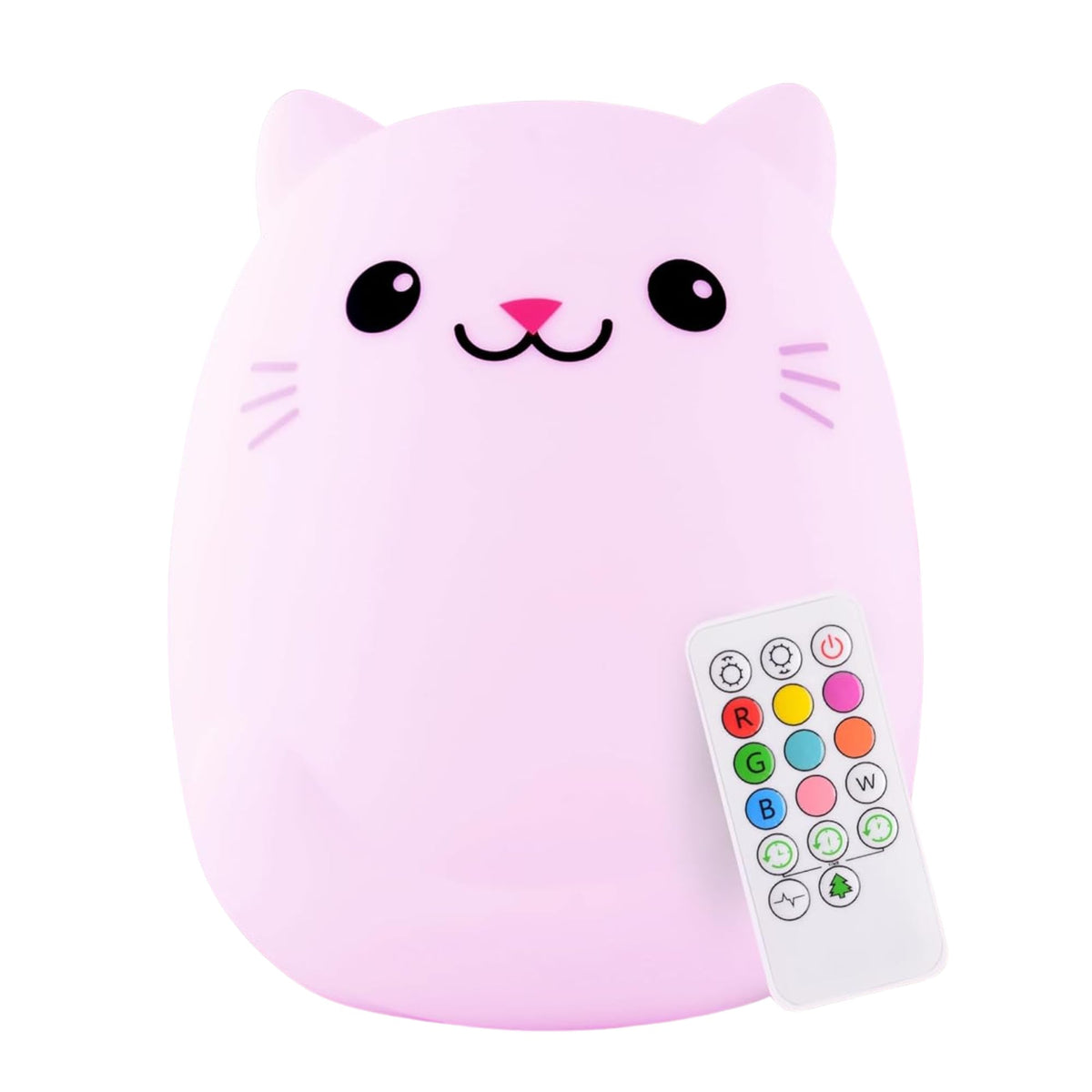 Lumipets Clive cat night light with remote glow for kid's room and nightly routines