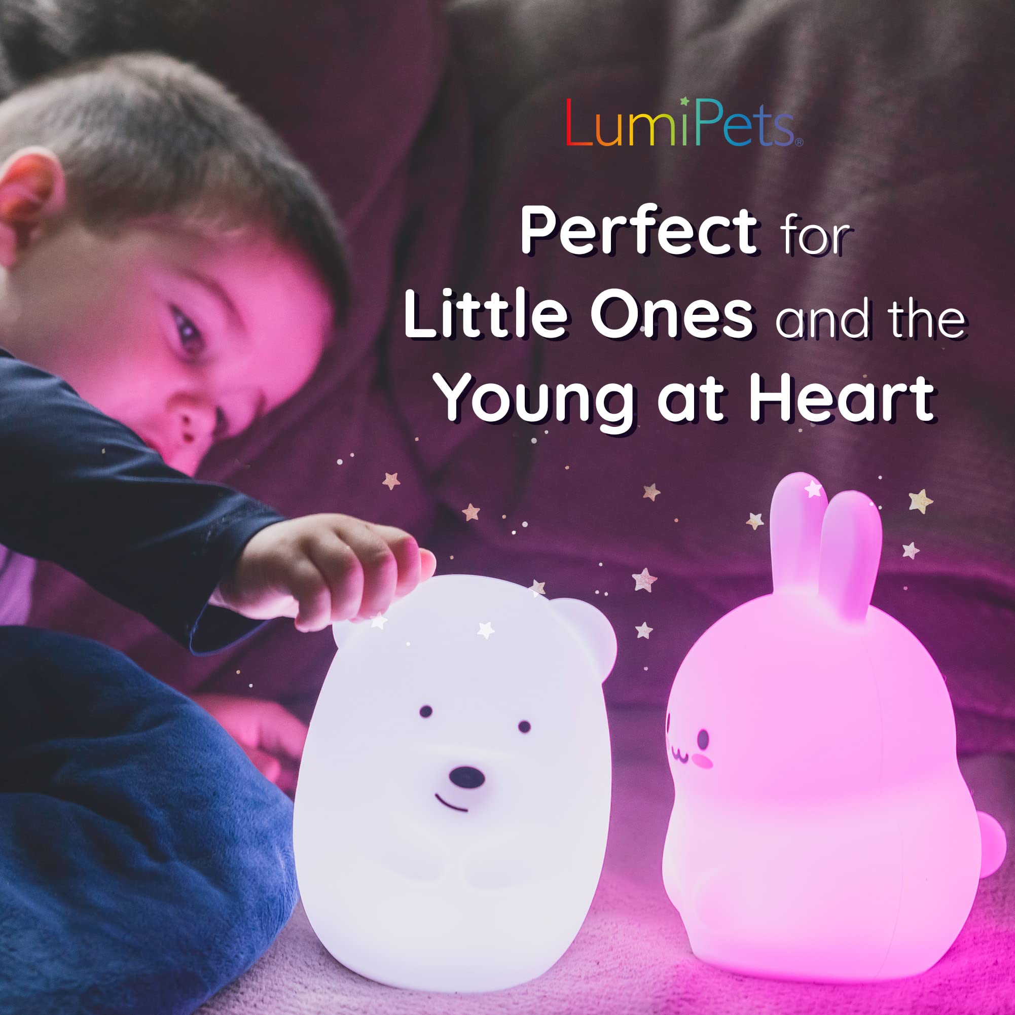 Lumipets Eggbert sleep timer buttons set 15/30/60 minutes for routines.