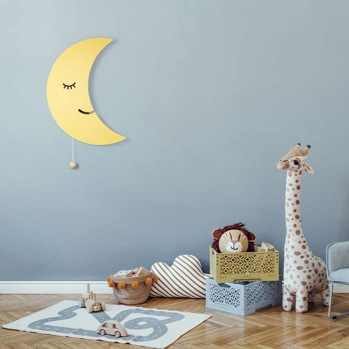 Lumipets Moon Wall Light soft-LED for gentle night-time visibility.