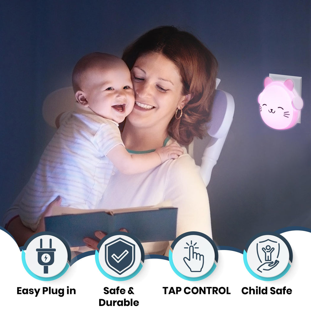 Lumipets nightlight suits nurseries, bathrooms, hallways for gentle nighttime routines.