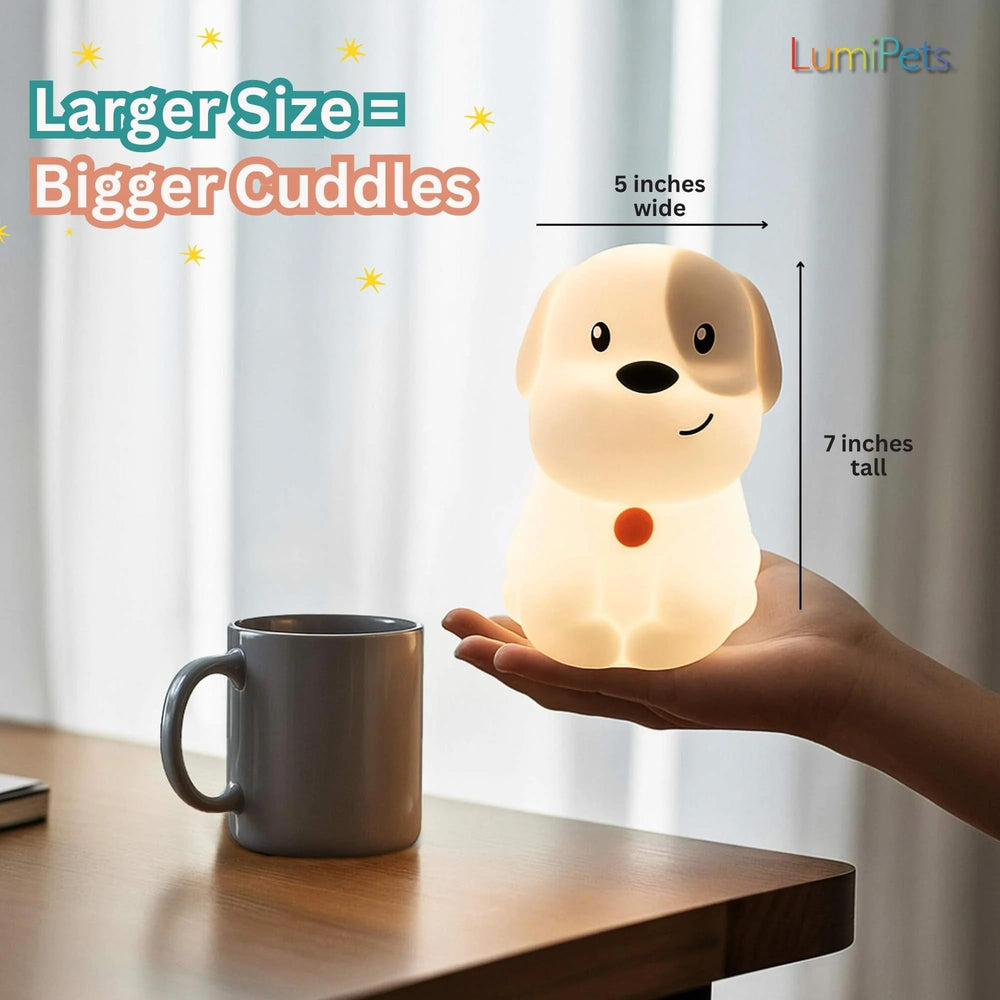Lumipets Pepper sleep timer options 15 30 and 60 minutes on/off.