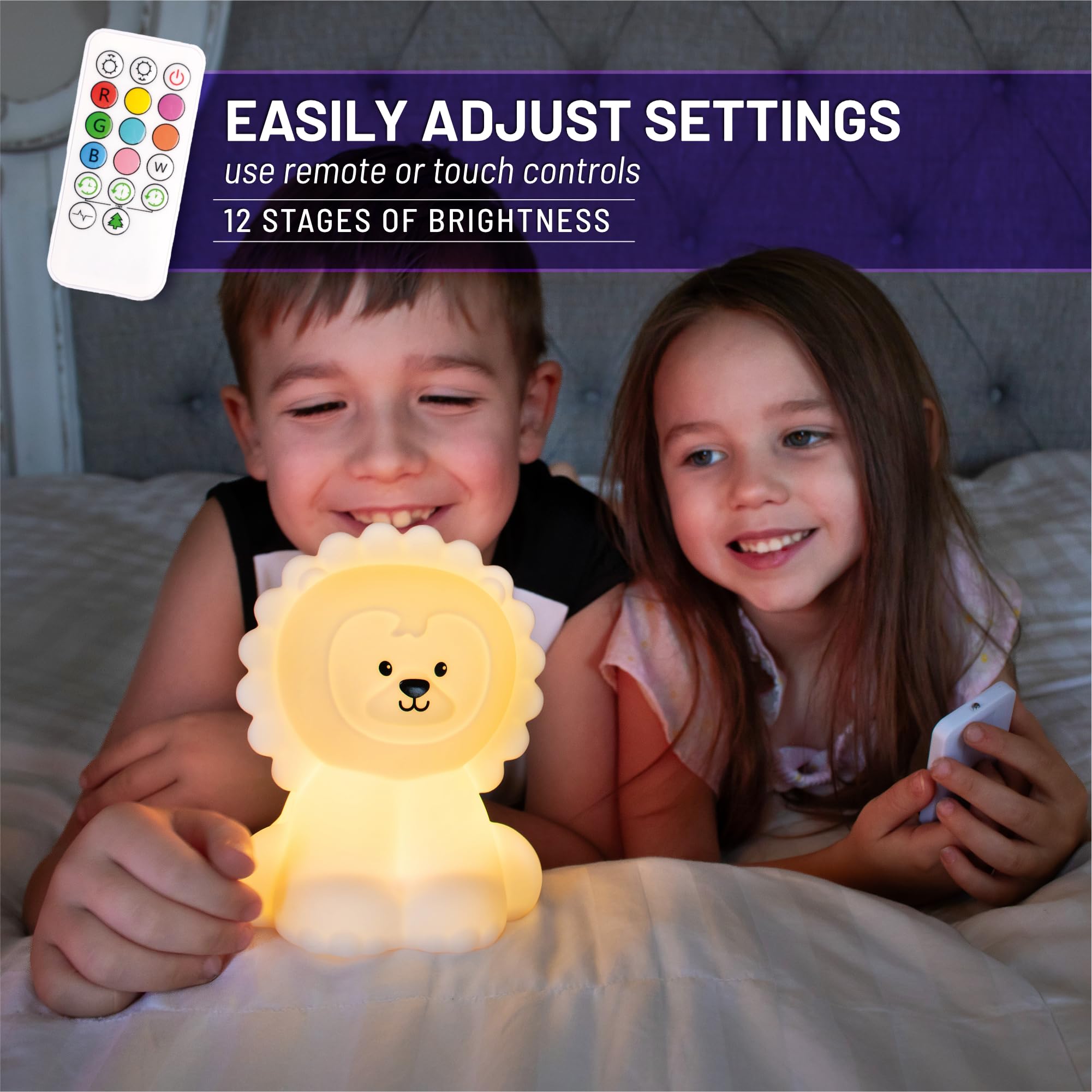 Lumipets silicone night light is kid-friendly and cool to touch.