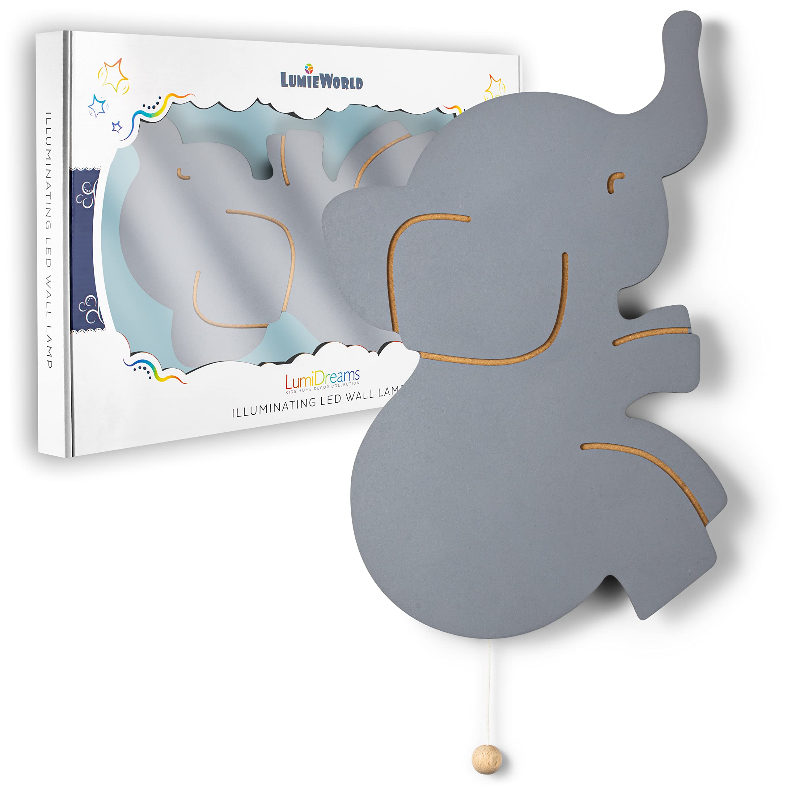 Lumipets soft wooden night light crafted for long lasting child friendly use