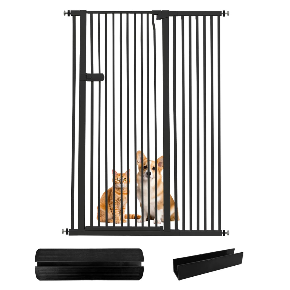 Lumizone cat gate stands 55.12 inches tall to block jumping.