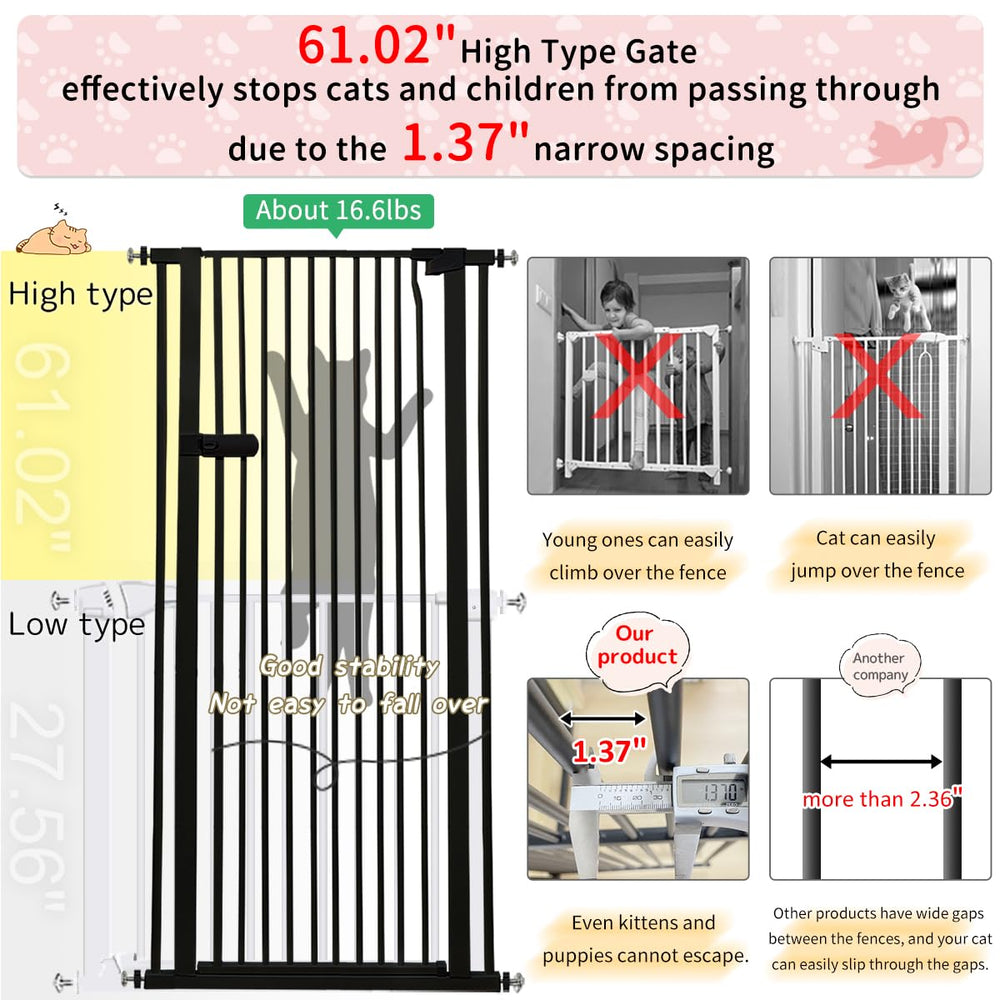 Lumizone cat gate auto-close feature in action.
