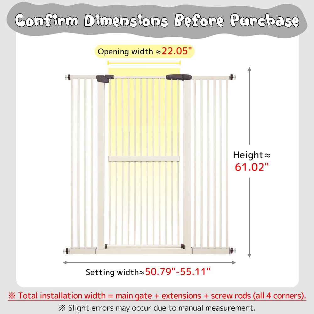Lumizone cat gate hallway setup shows easy pressure-mounted installation