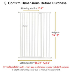 Lumizone cat gate close-up bars highlight 1.37-inch gap prevents escapes