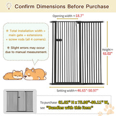 Lumizone cat gate with narrow 1.37 inch gap prevents squeezing.