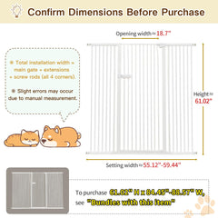 Lumizone cat gate narrow-gap 1-37-inch blocks pets from squeezing through doorways