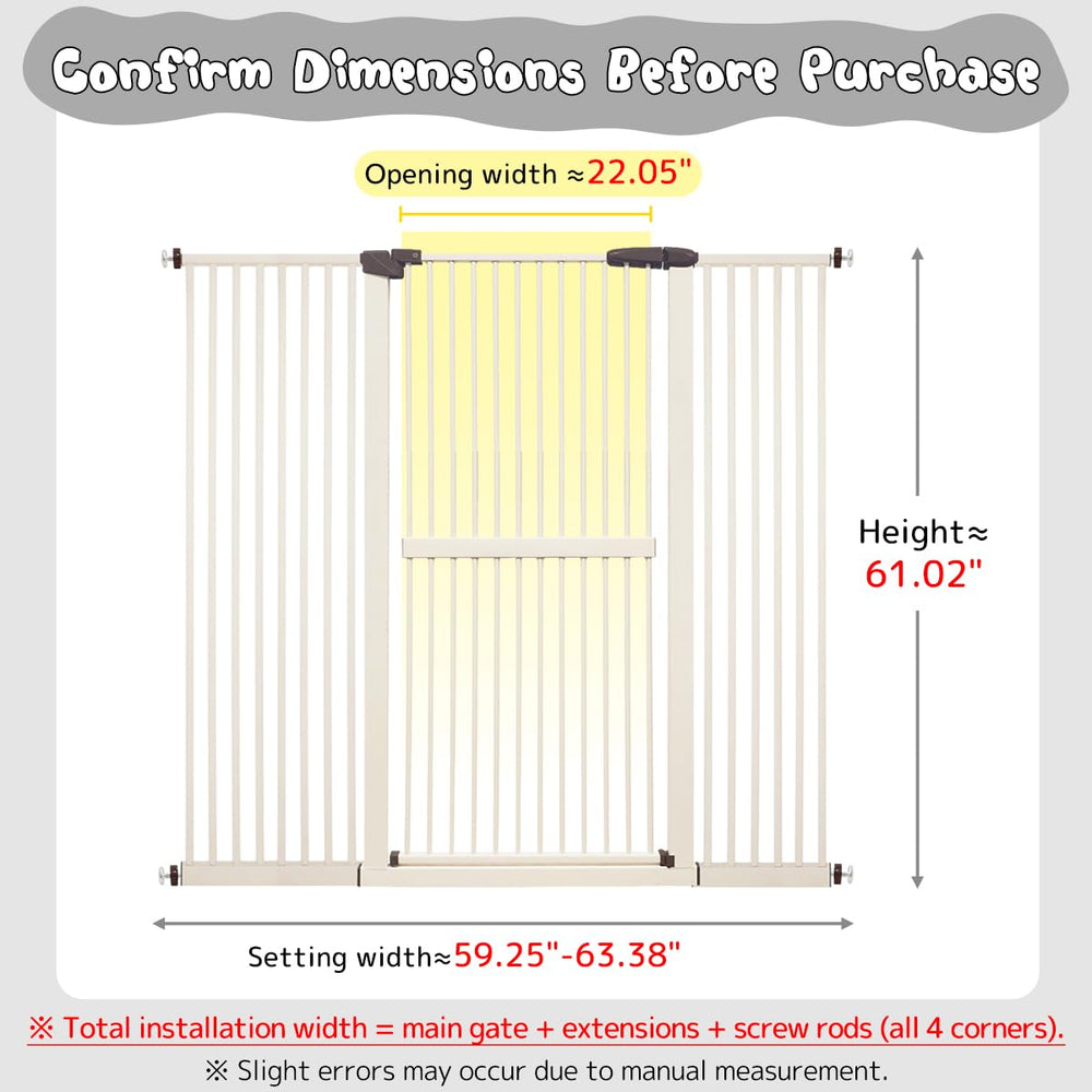Lumizone gate with narrow 1.37-inch gap to prevent squeezing.