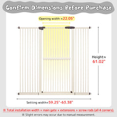 Lumizone gate with narrow 1.37-inch gap to prevent squeezing.