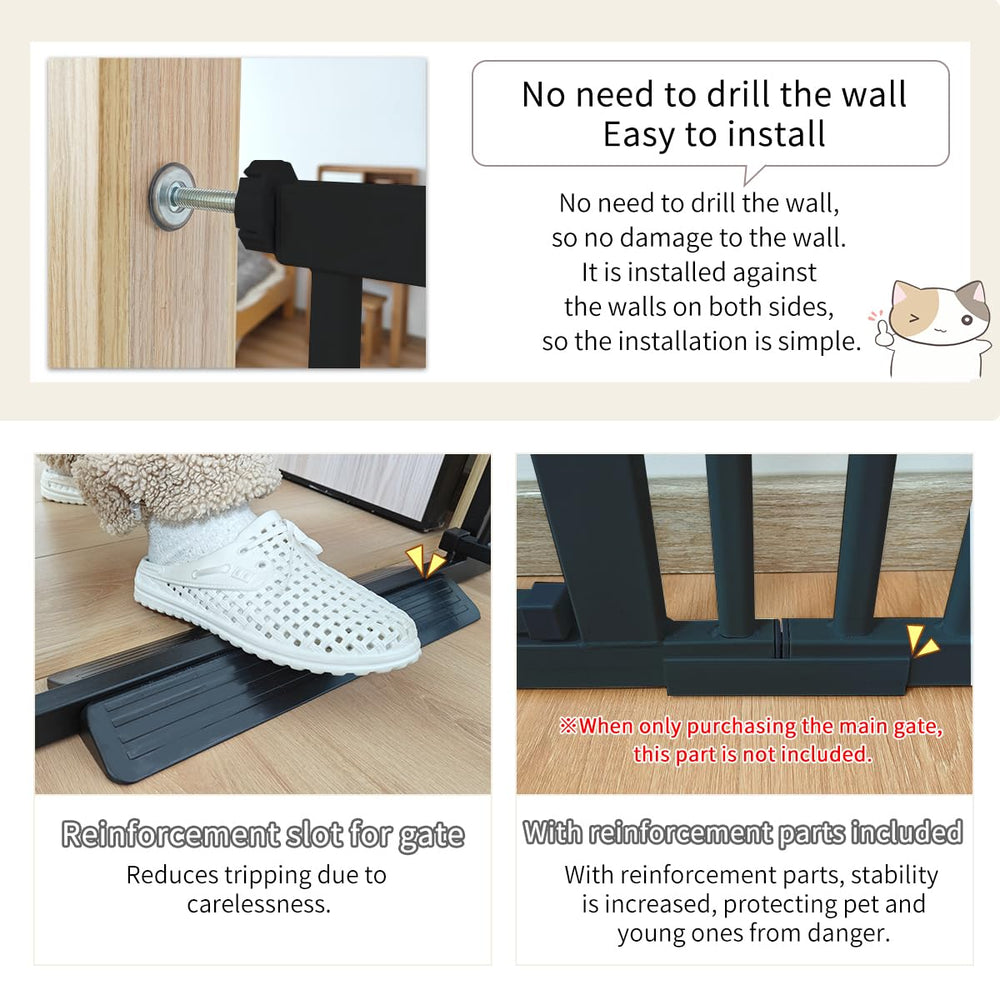 Lumizone cat gate tall dog gate option.