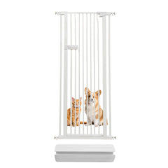 Lumizone extra tall cat gate in doorway elevates safety for active cats.