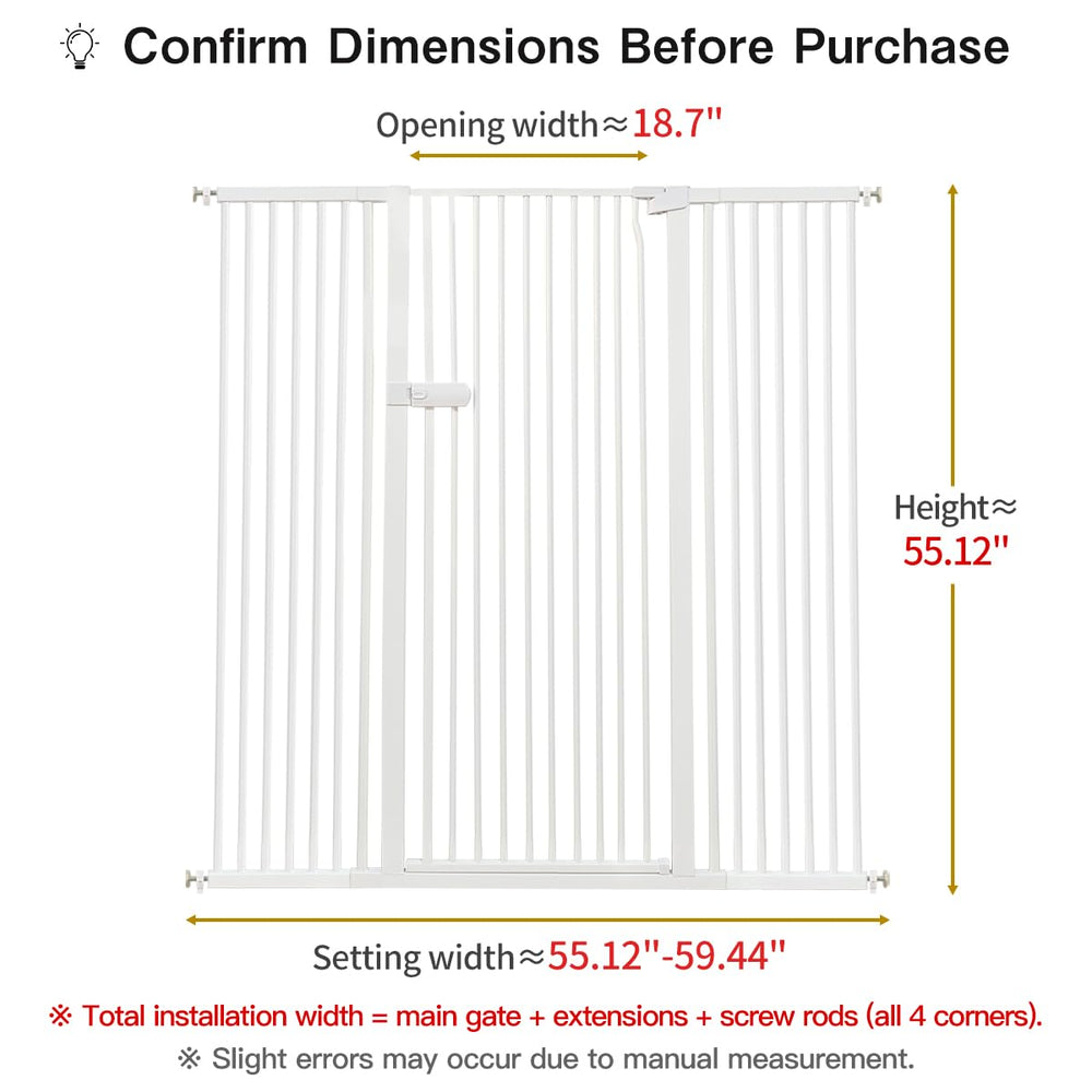 Lumizone Extra Tall Cat Gate in stairway demonstrates secure boundary on multiple levels.