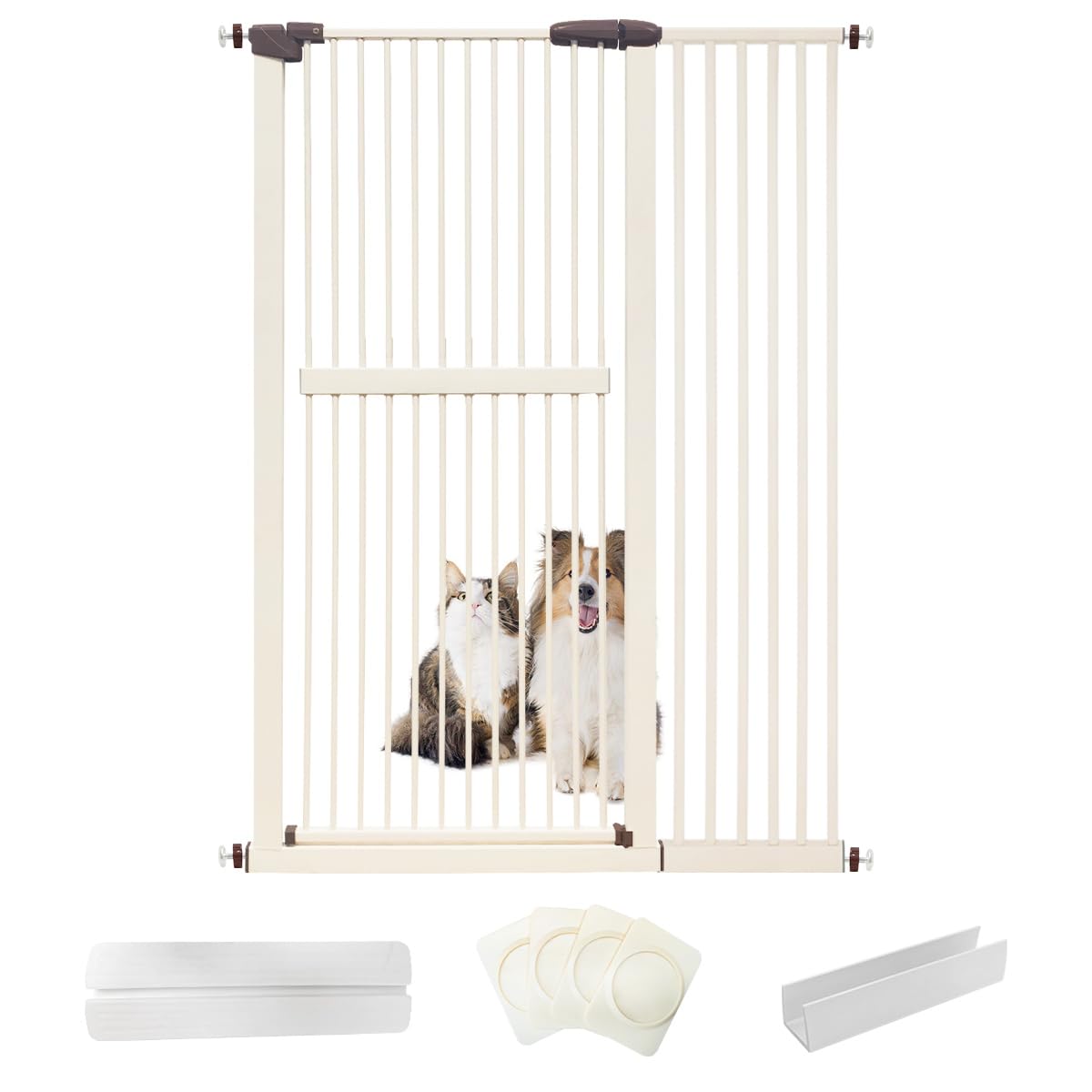 Lumizone extra-tall cat gate blocks escapes and keeps pets safe.