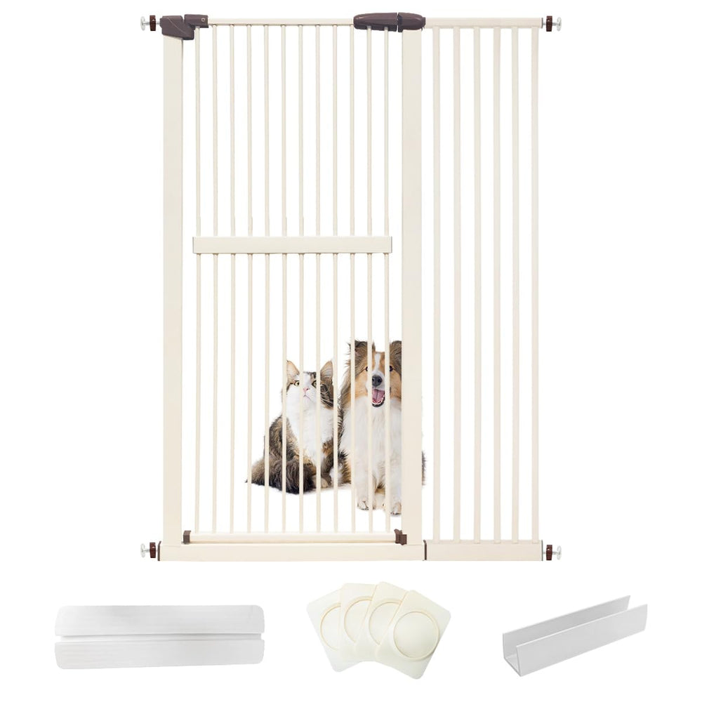 Lumizone extra-tall cat gate blocks escapes and keeps pets safe.