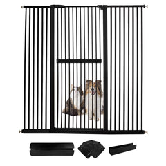 Lumizone extra-tall cat gate 61.02 inches prevents jumping over in doorways.