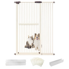Lumizone extra-tall cat gate blocks escapes and keeps pets safe.