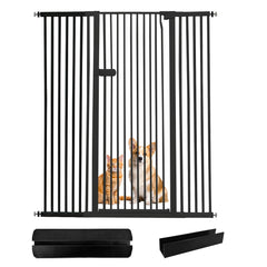 Lumizone extra tall cat gate 61.02 inches keeps cats contained in doorways