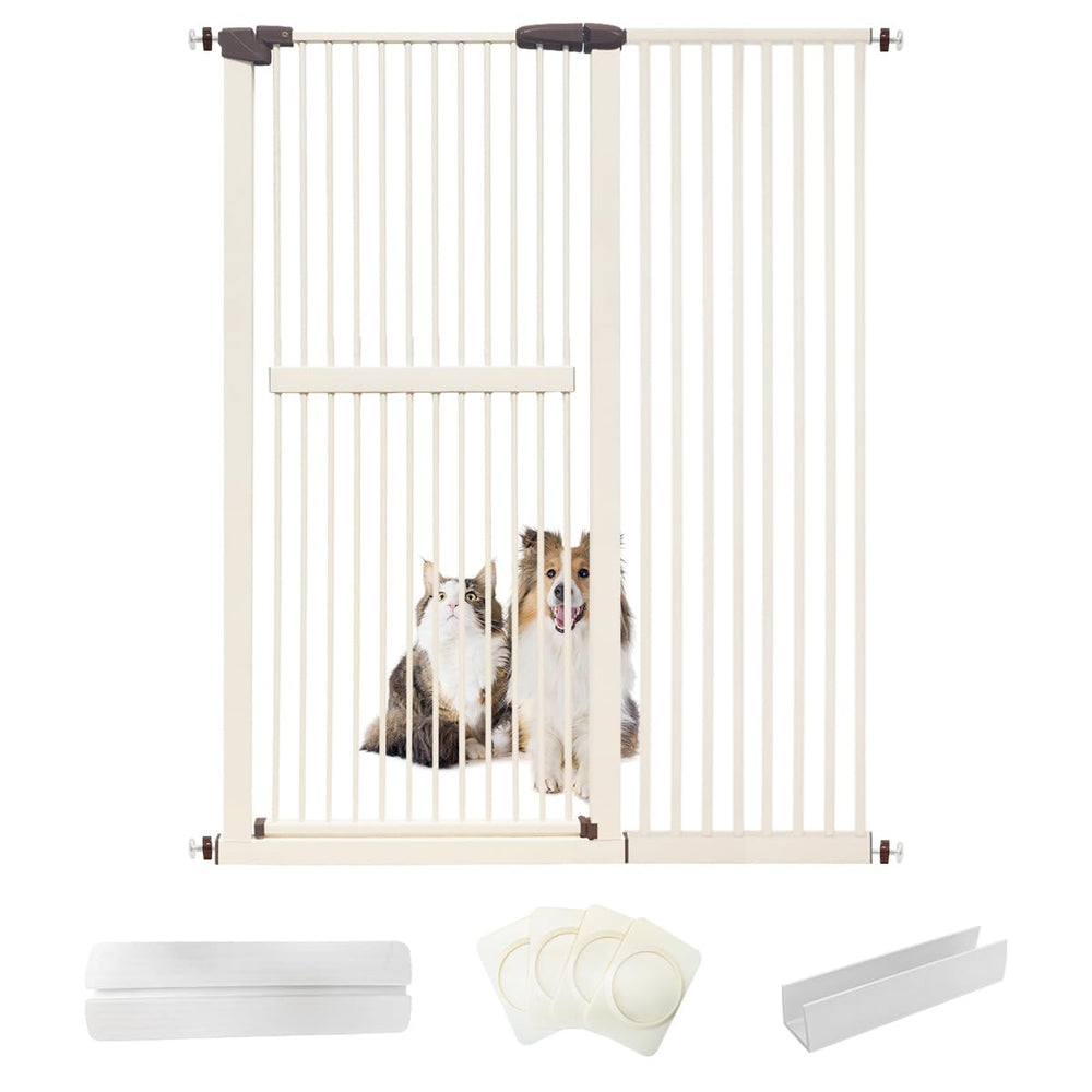 Lumizone extra tall cat gate in doorway for easy, drill-free setup