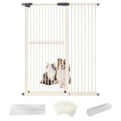 Lumizone extra tall cat gate in doorway for easy, drill-free setup