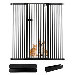 Lumizone cat gate height 55.12 inches for tall containment of active cats.