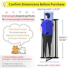 Lumizone Extra Tall Cat Gate in doorway demonstrates drill-free setup.